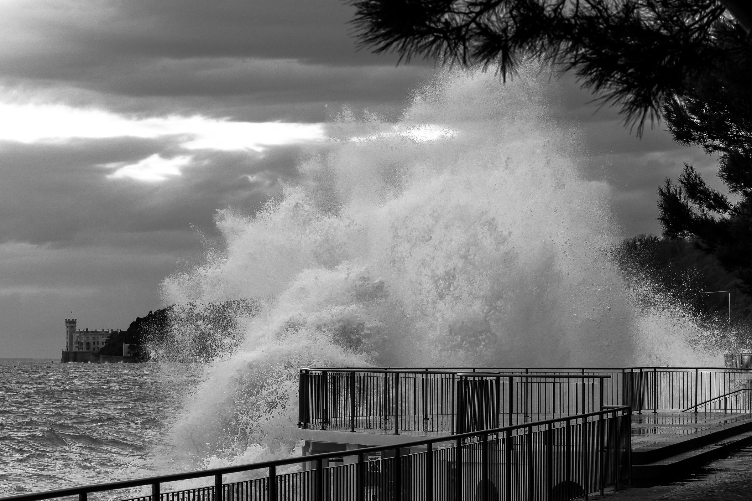 Sea storm in Barcola-Trieste...