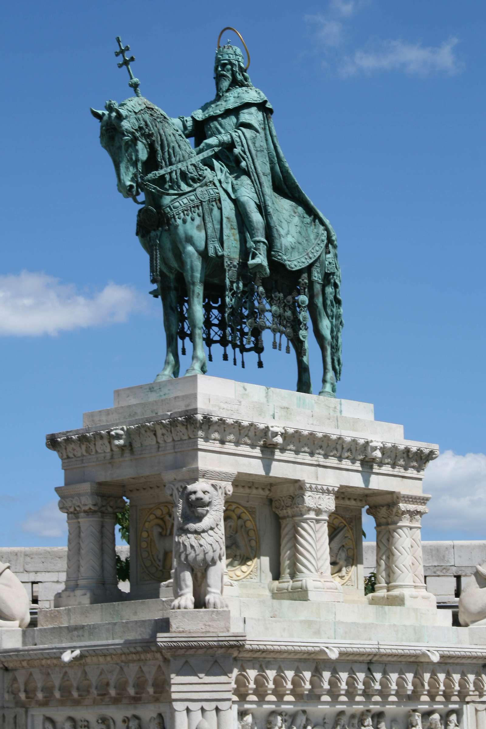 Budapest - Statua di Stefano I d'Ungheria...