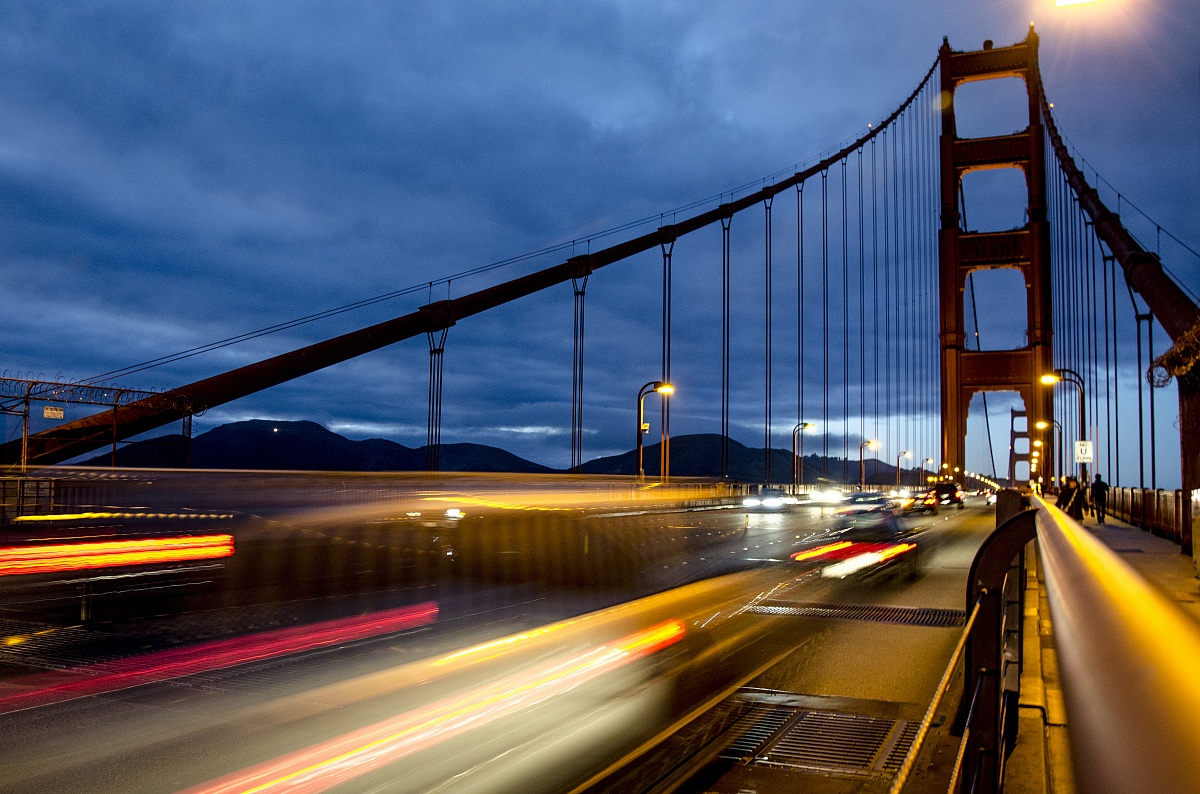 Golden Gate Bridge San Francisco - Lights...