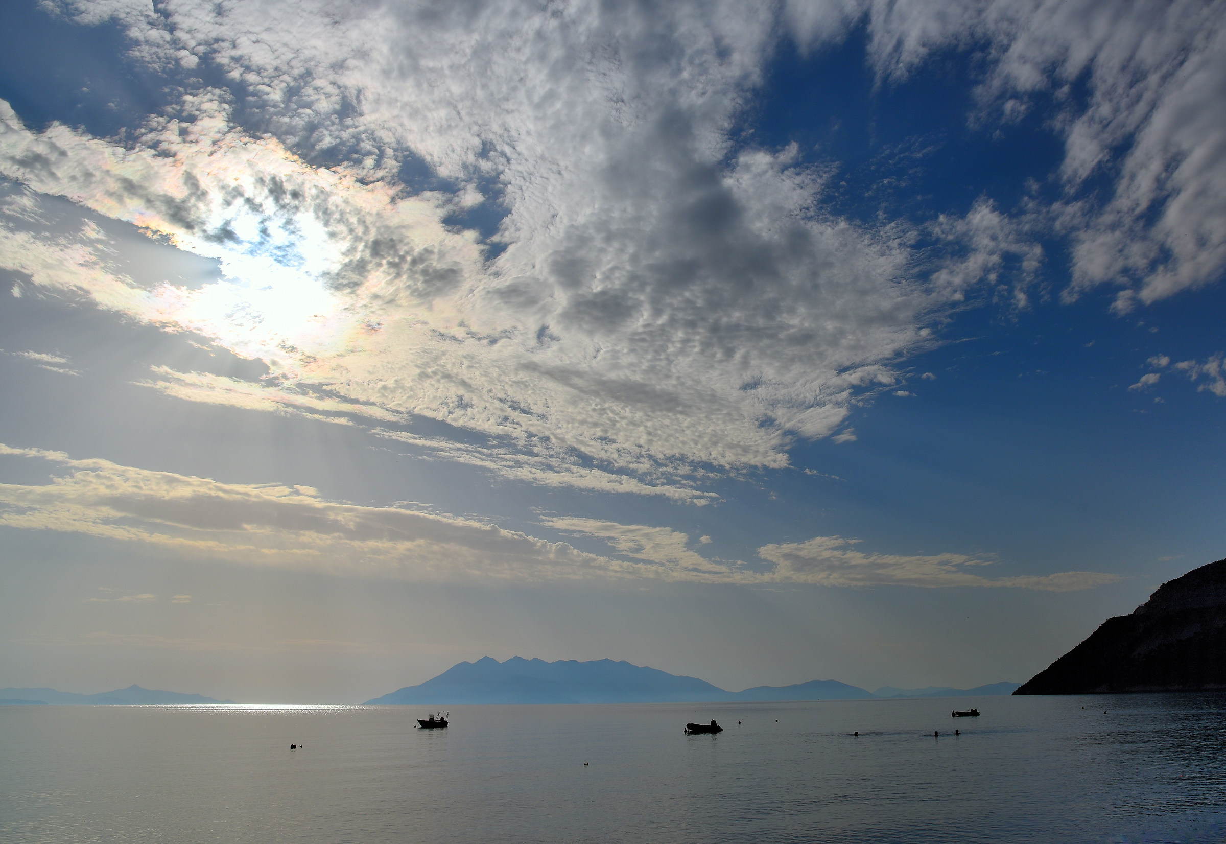 The calm Sea of Greece ...
