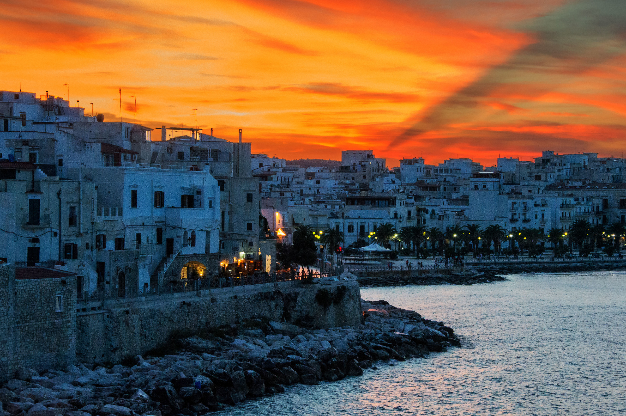 The sunset...