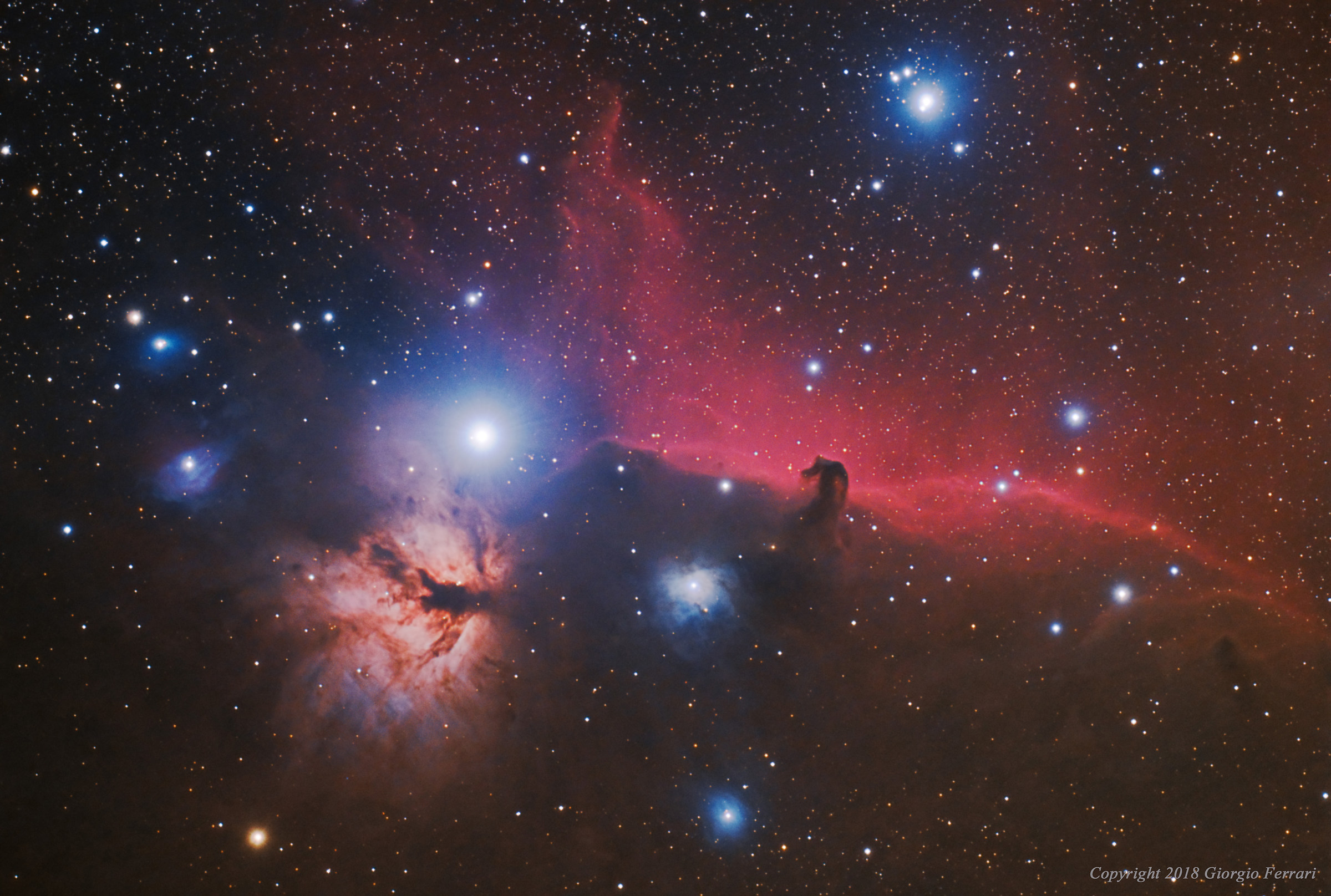 B33 horse head and NGC2024 Nebula Flame...