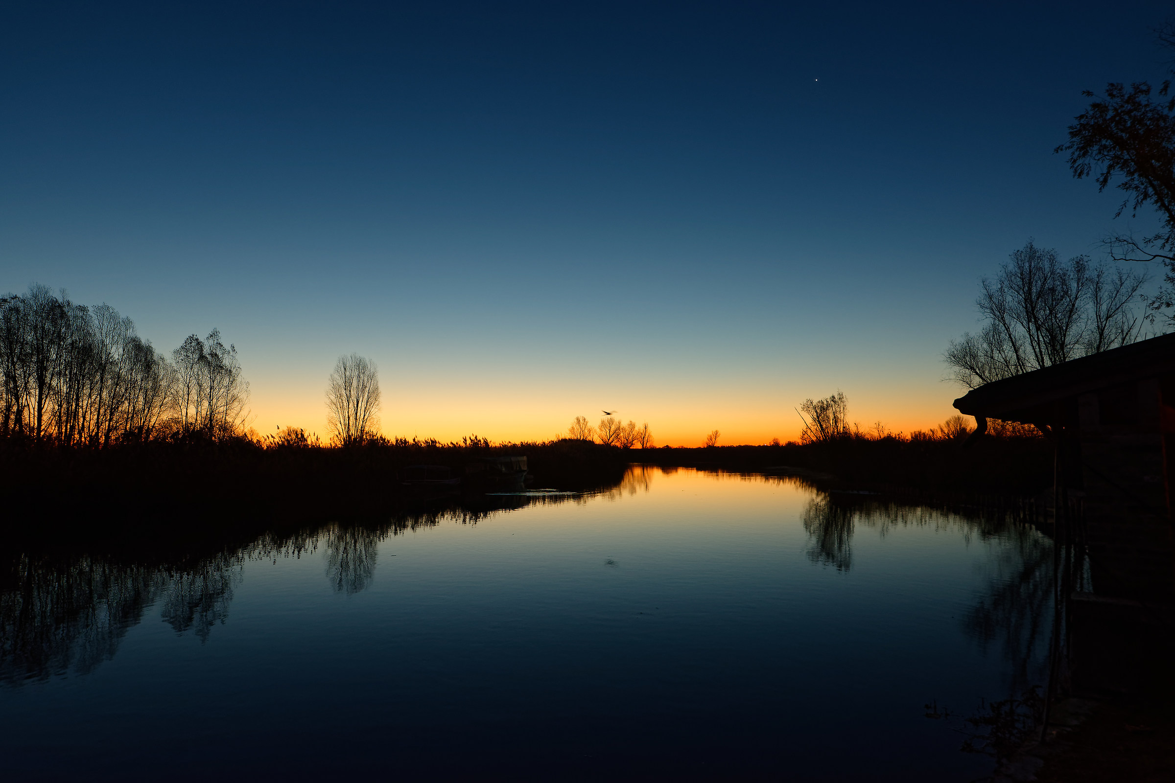 Dawn on the banks of the Mincio...