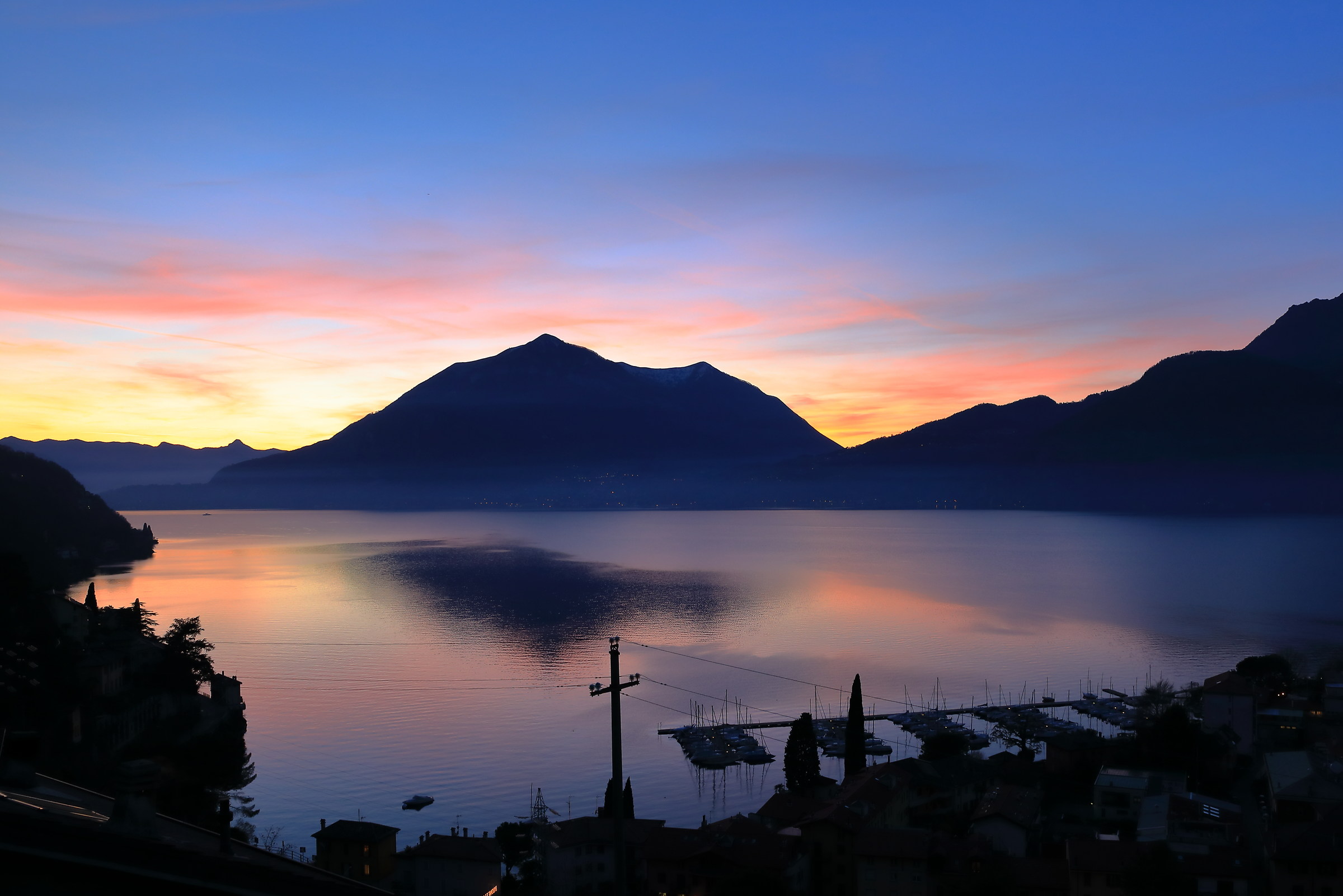 Sunset on Lake Como...