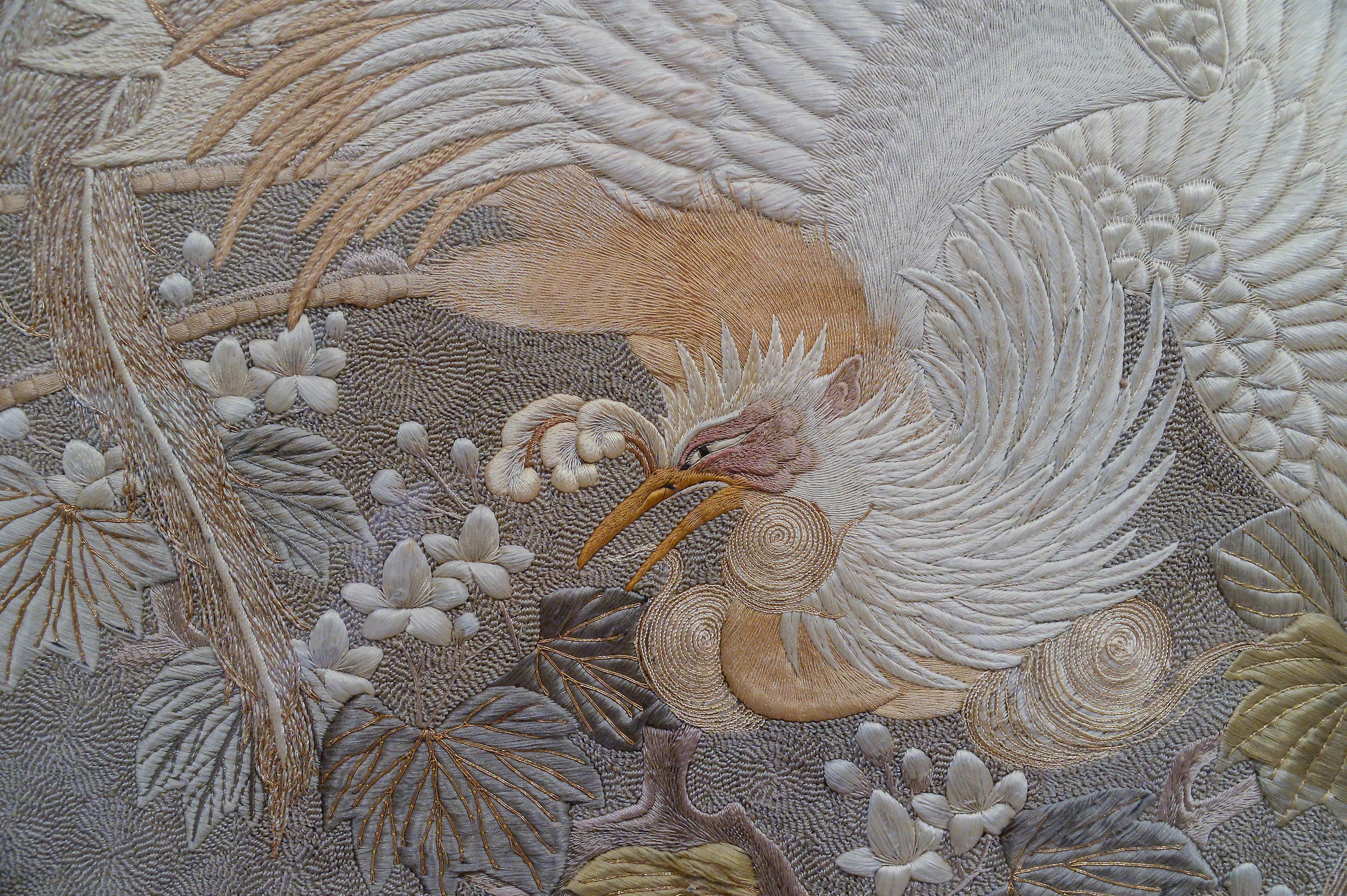 Silk tapestry. Japan XIX c. Gulbenkian's Museum, Lisbon...