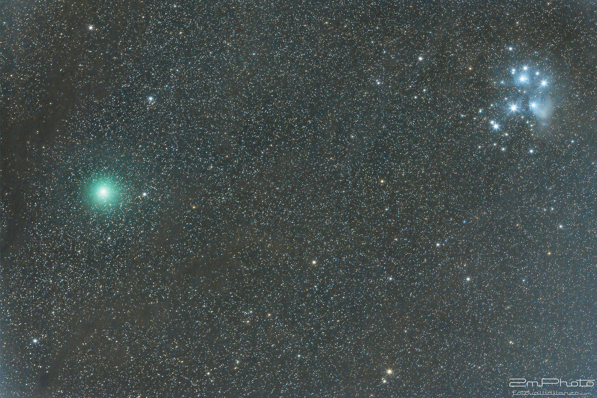 Cometa 46P/Wirtanen e Pleiadi...