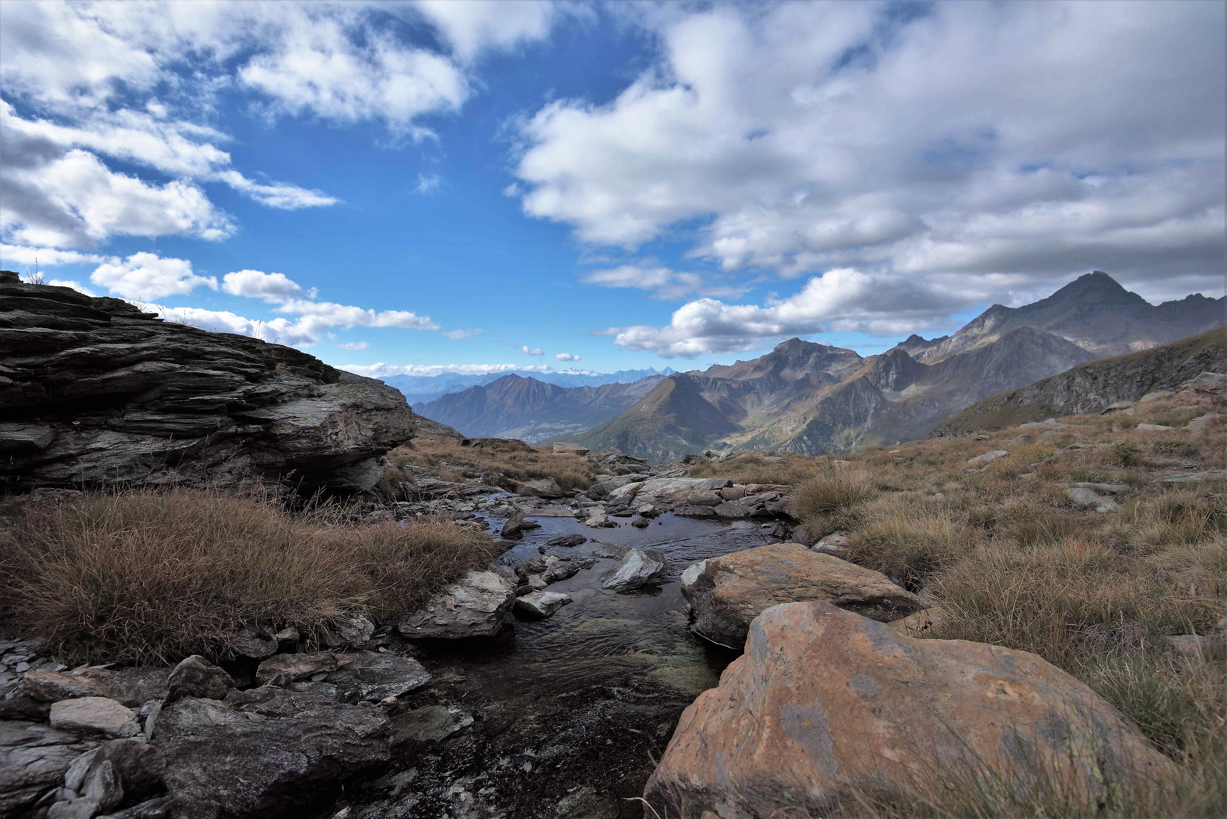 Above the third pond...