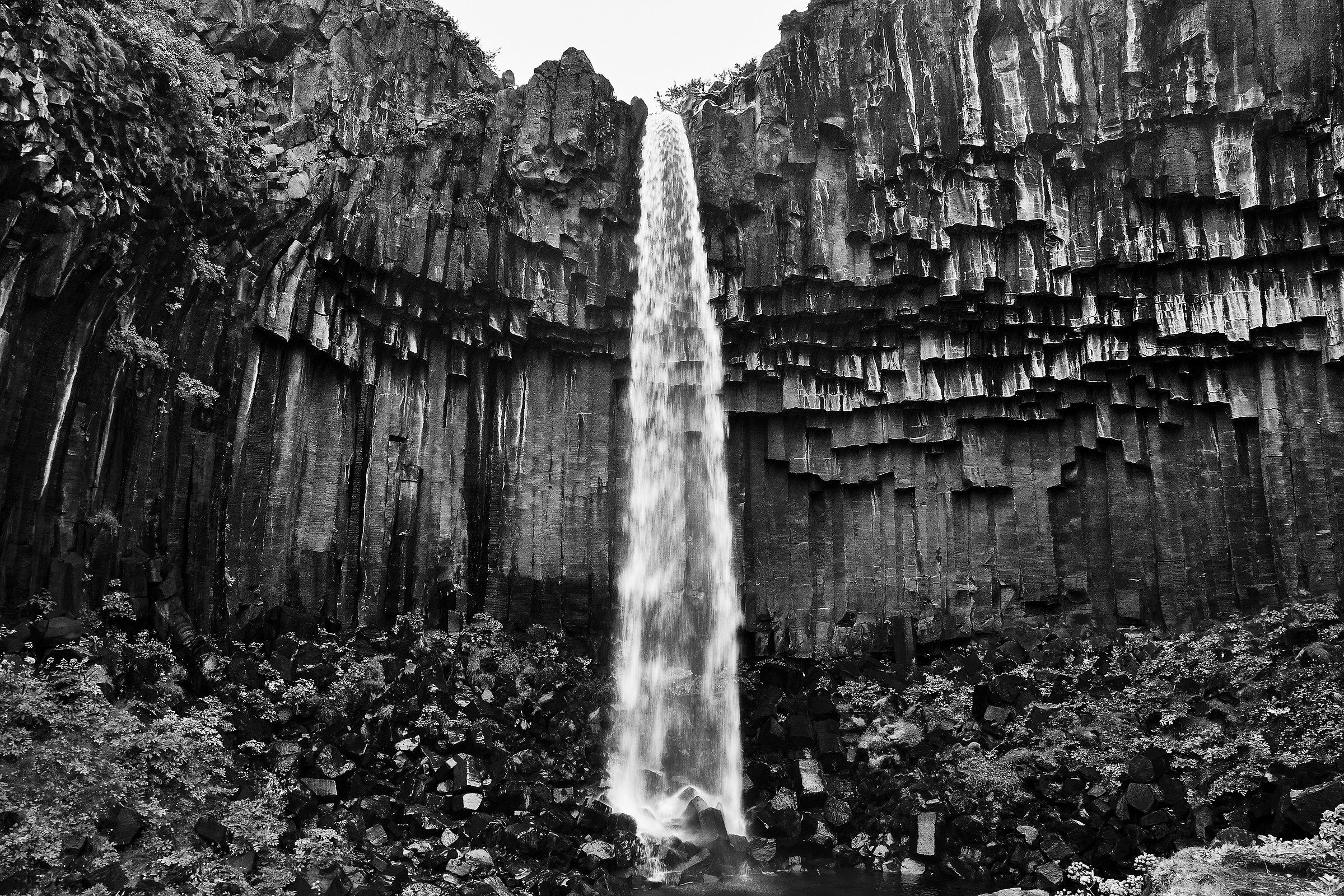 Iceland - Svartifoss B/N...