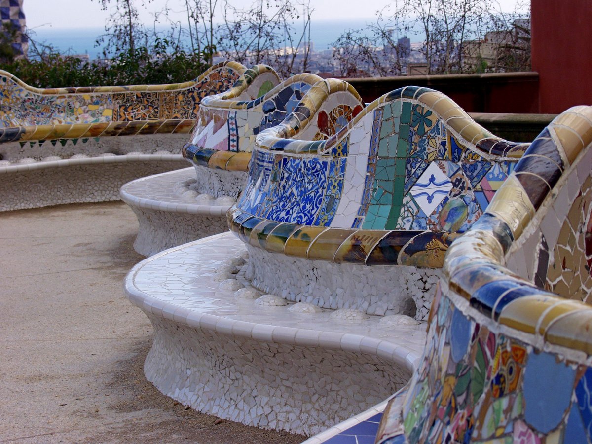 Sentale a mosaico - Barcellona - Spagna...