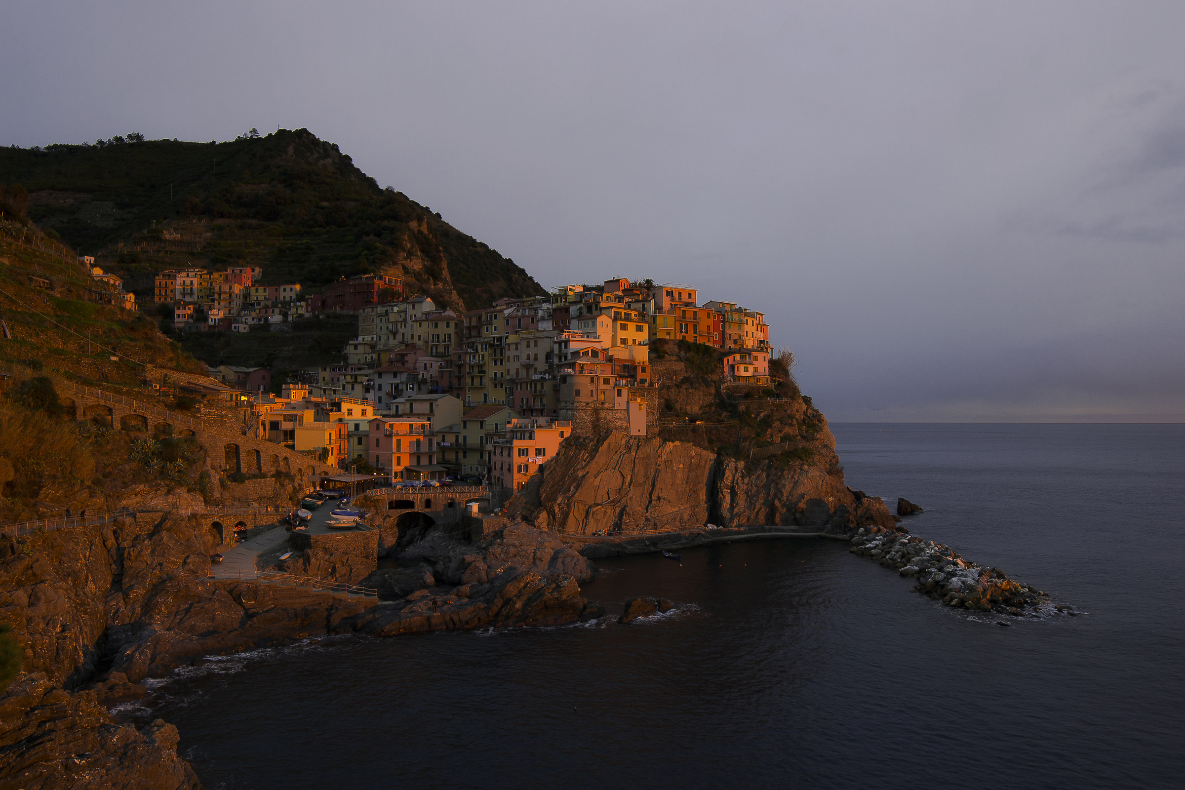 Manarola at sunset...