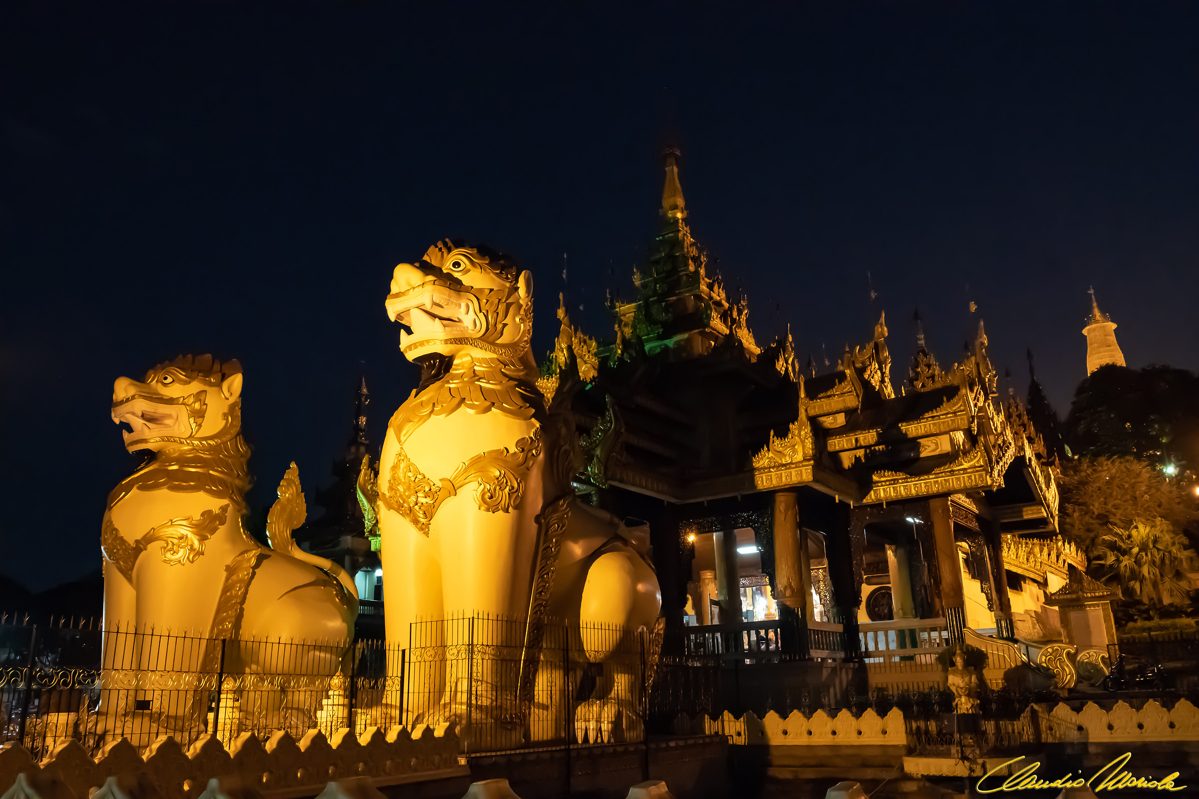 Shwedagon Pagoda gate...