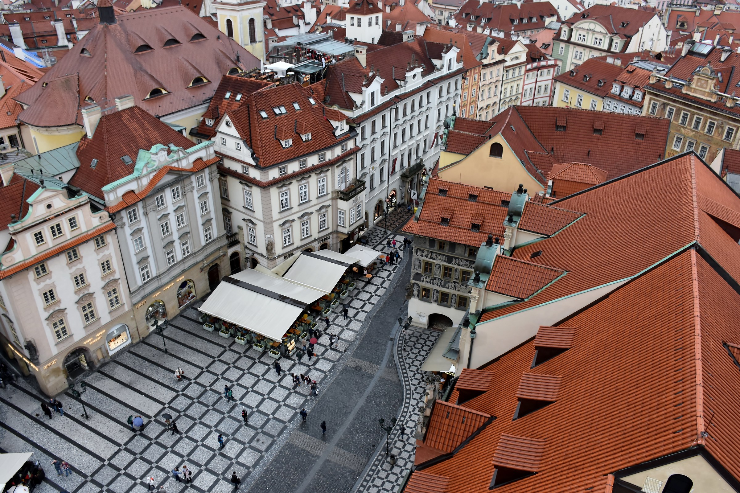 Prague roofs...