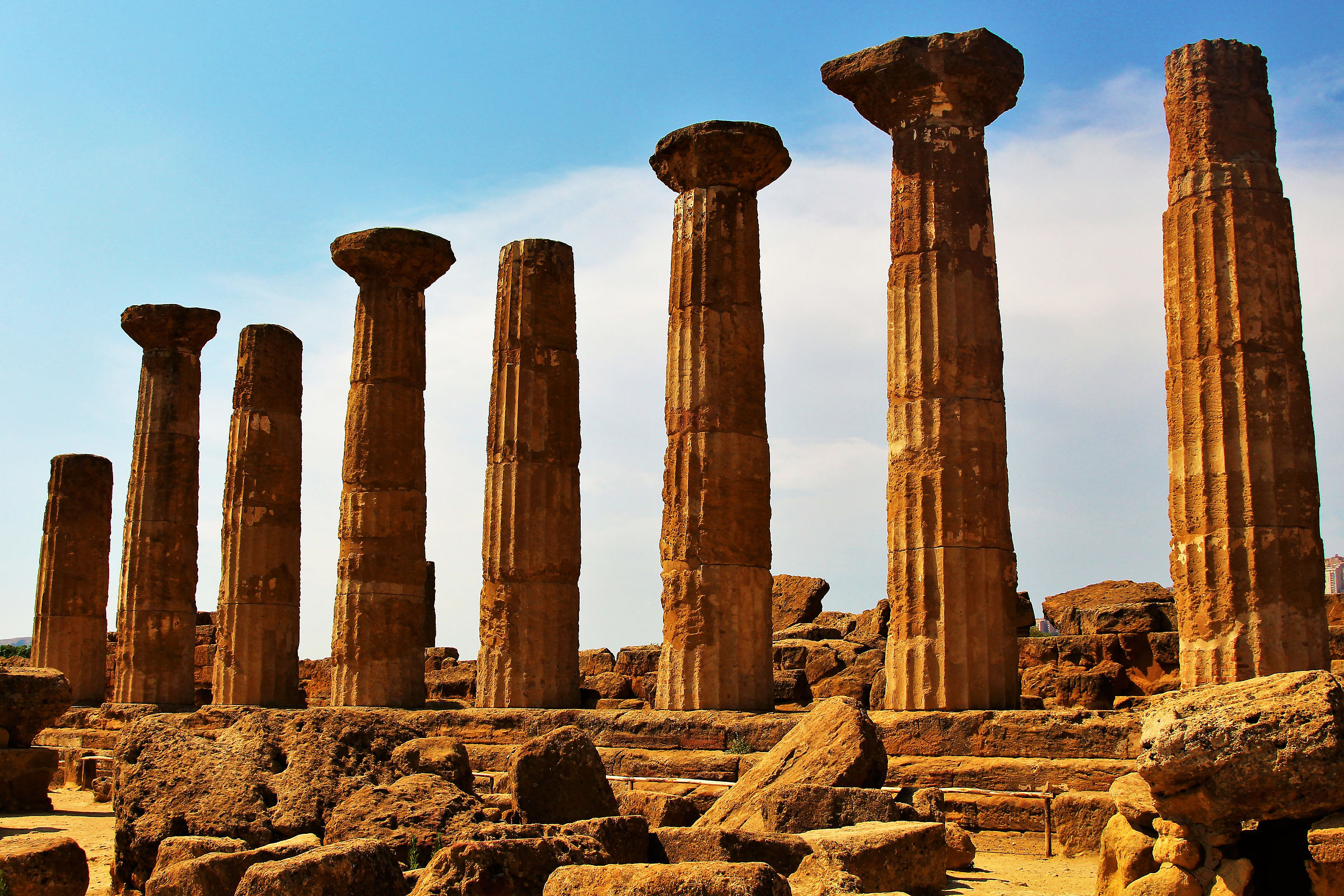 Columns of the Temple of Hercules...