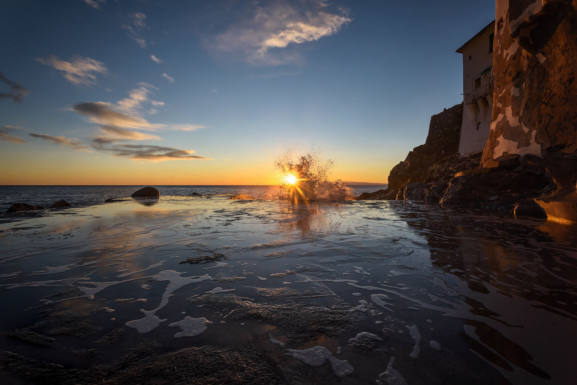 Con i piedi nell' acqua...