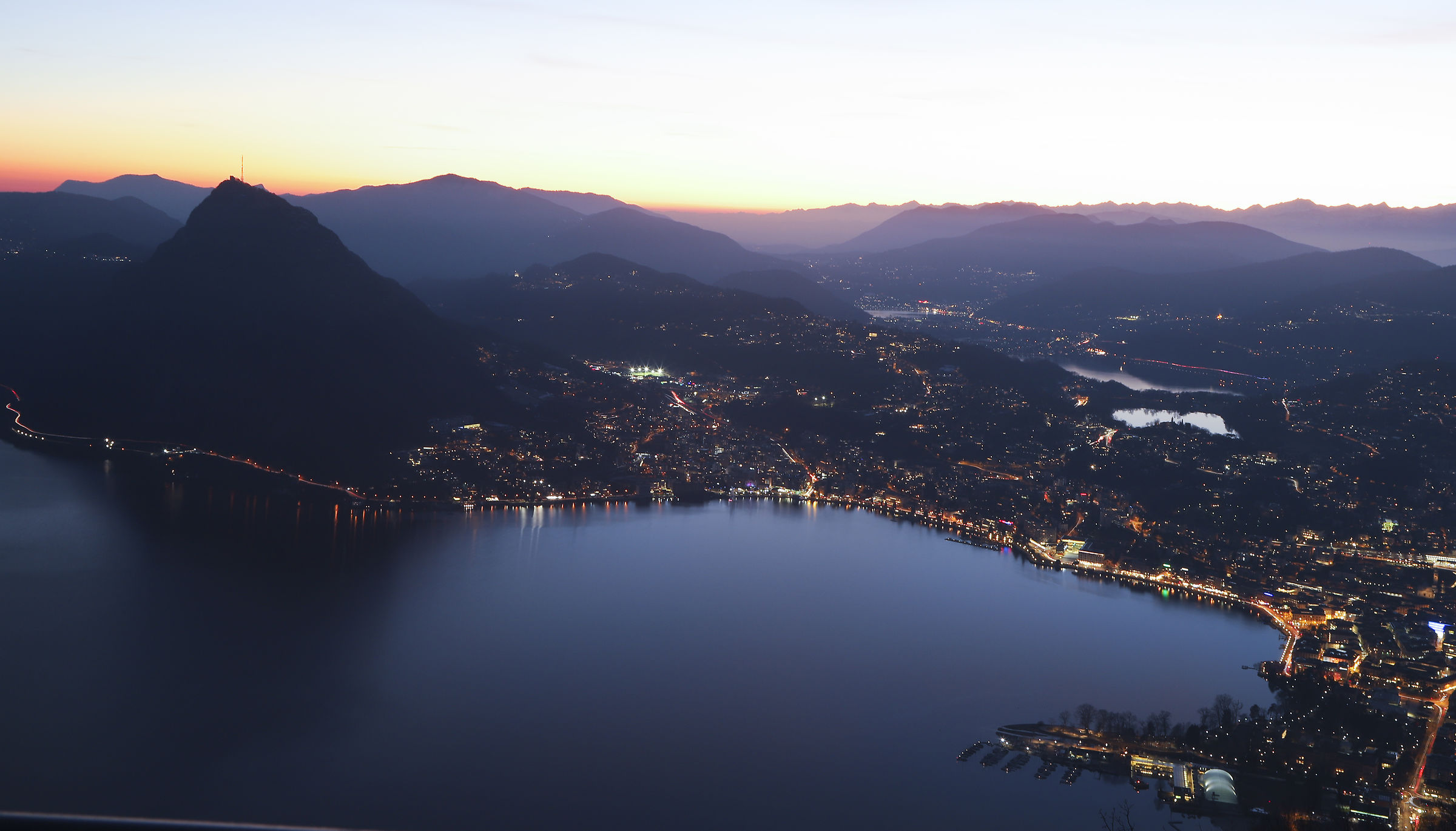 Lugano from Monte Brè...