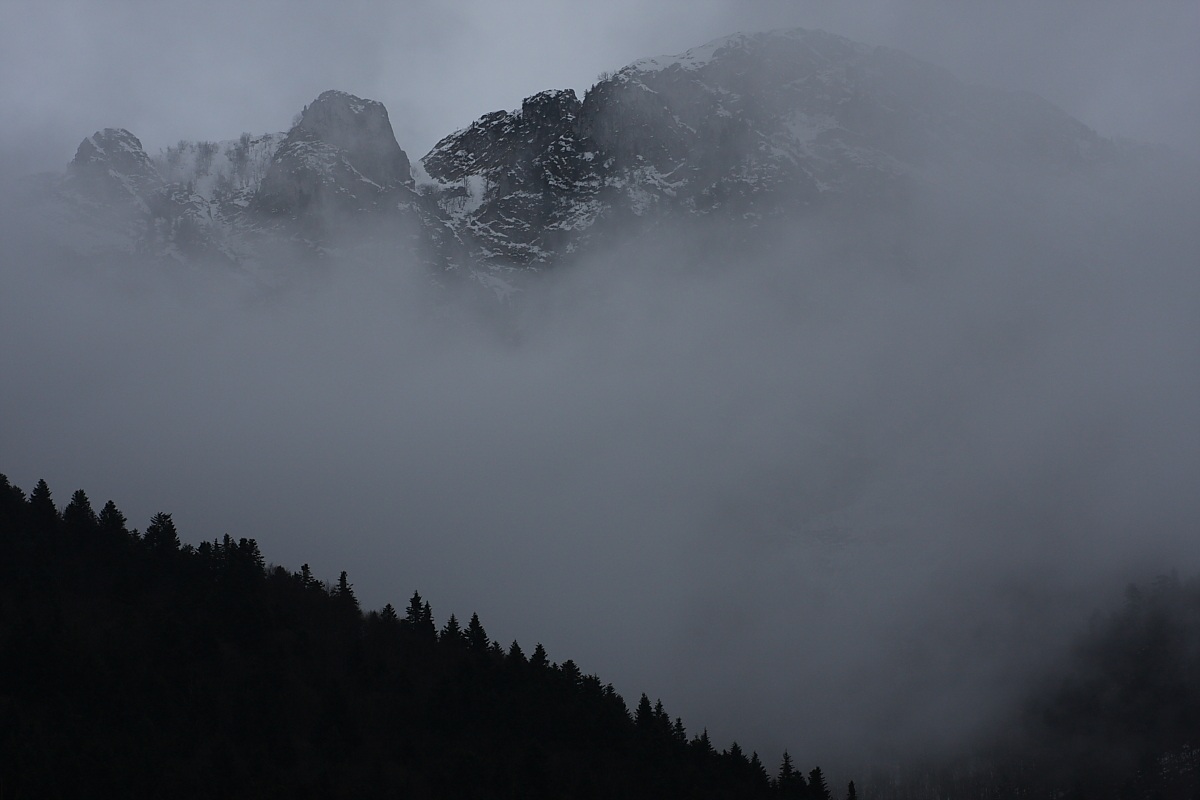 fog in Val Pesio...