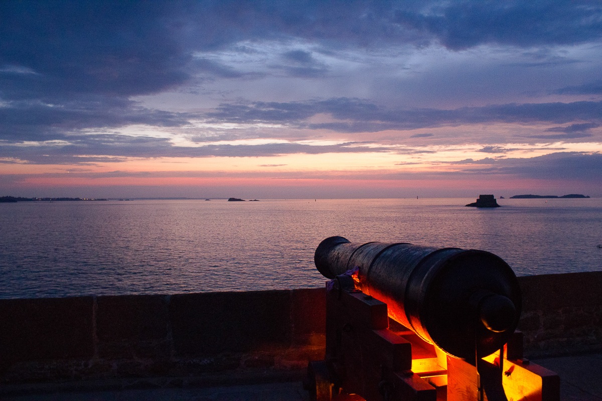 on the walls of St.Malo...