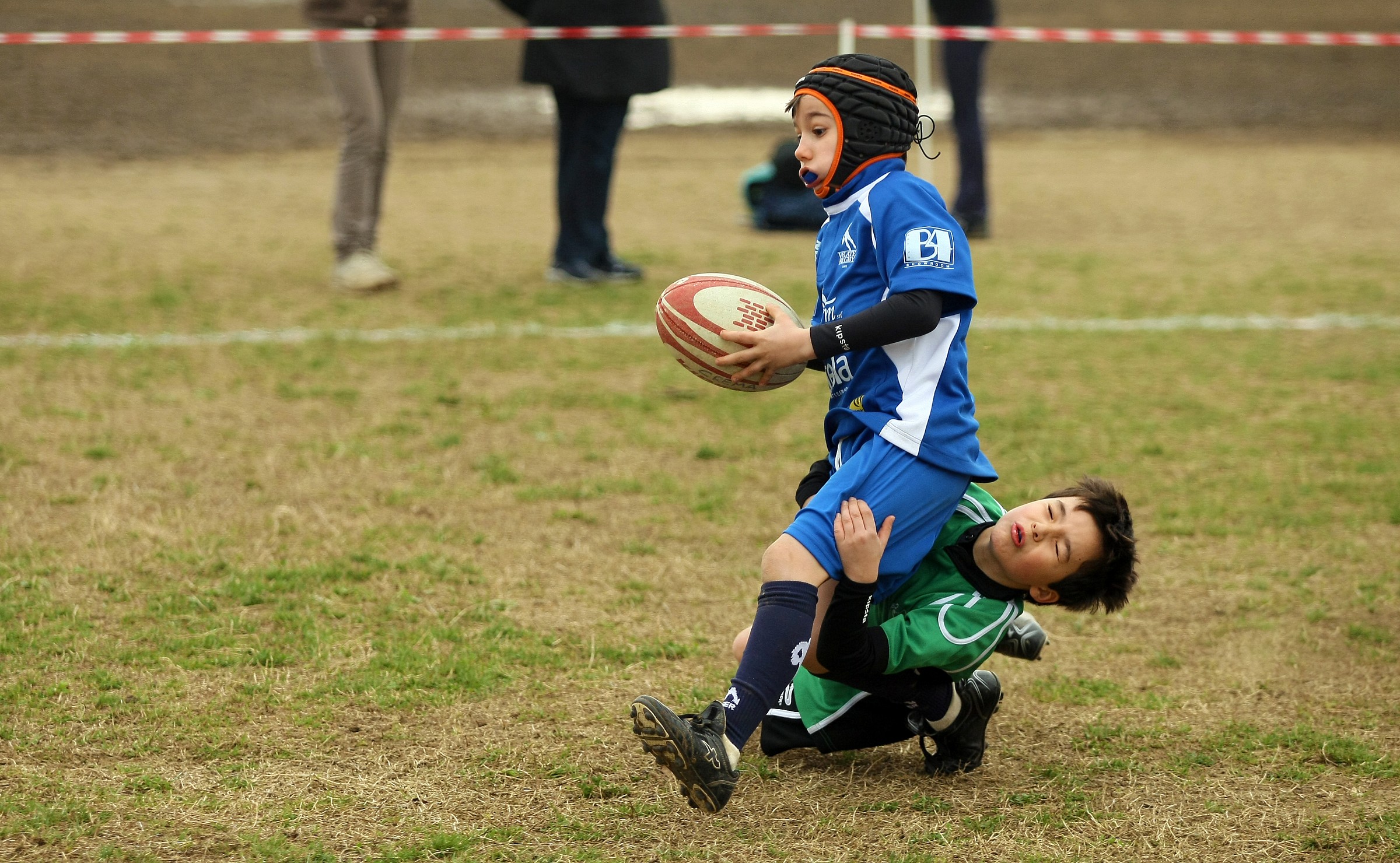 Mini Rugby .... close to the goal...