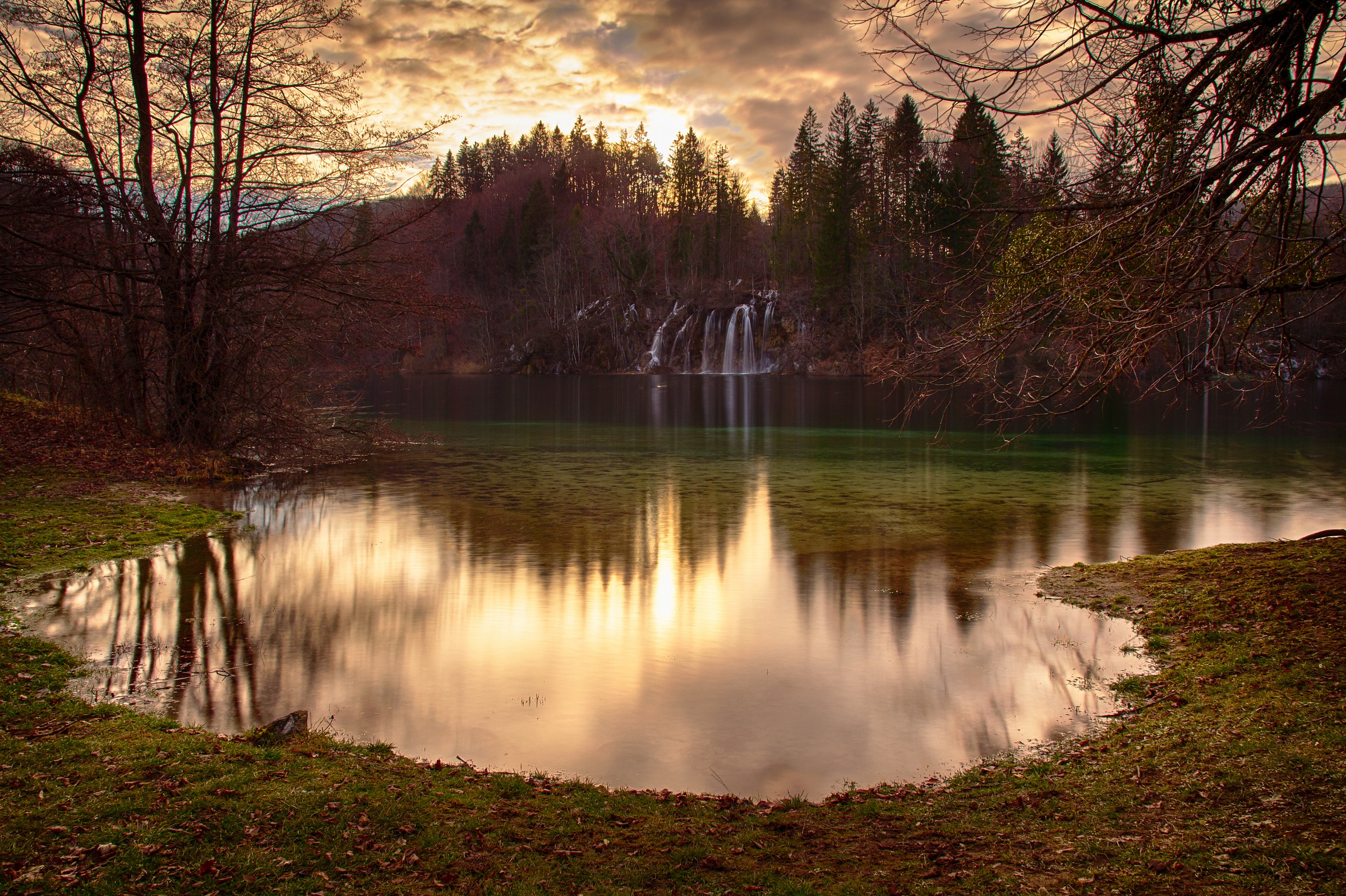 HDR Sunset at Plitvice...