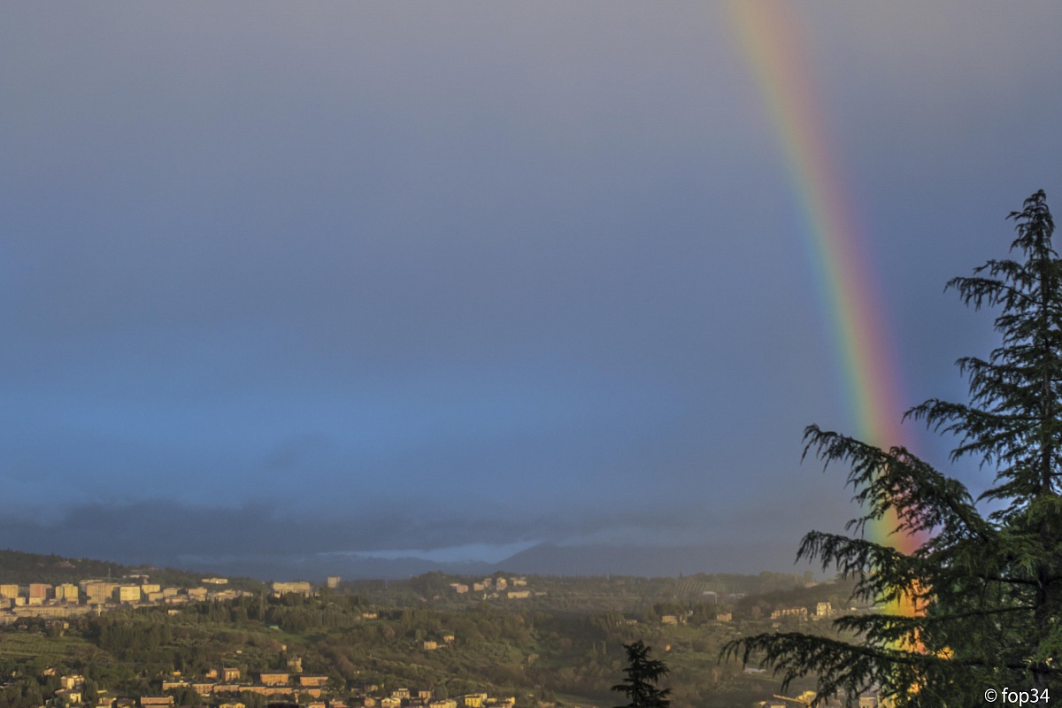 Rainbow on Perugia...