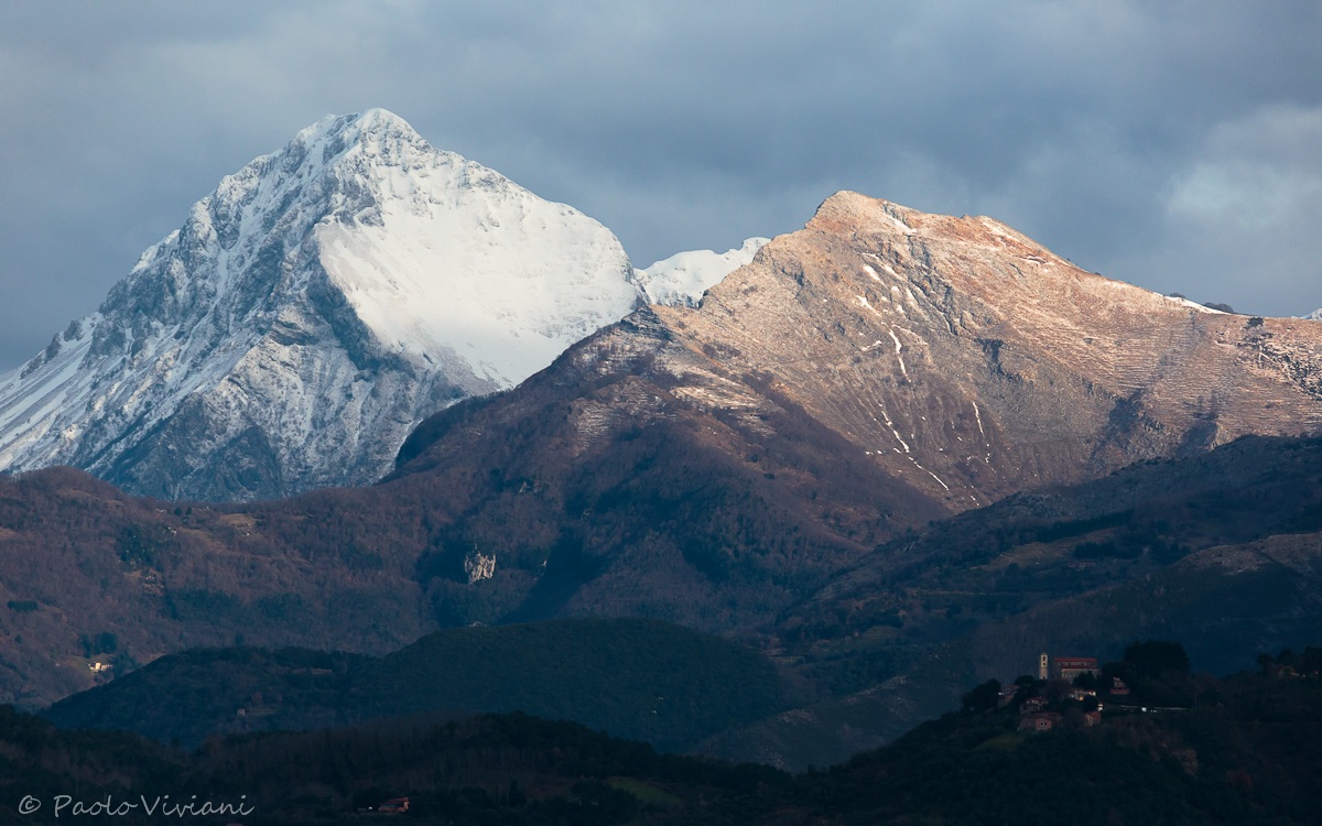 Apuan Alps, Pania della Croce still snow...
