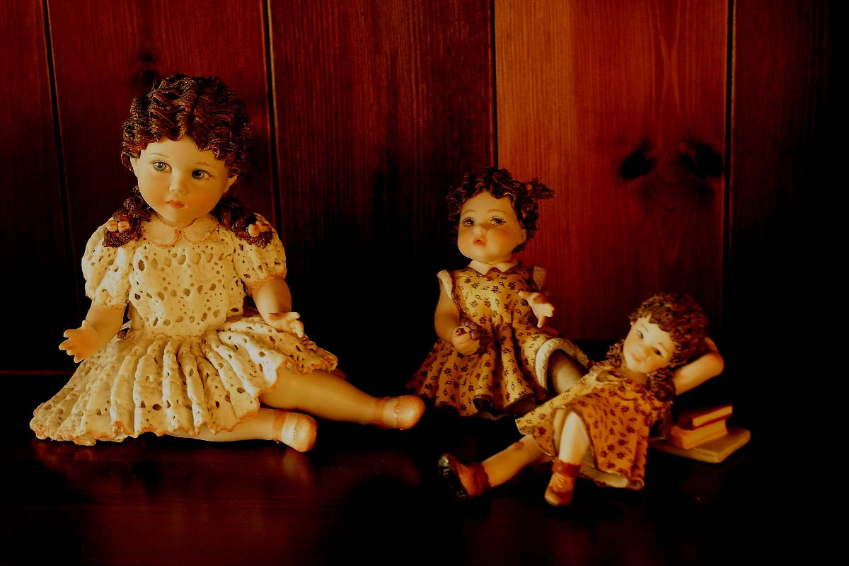 Insieme di bamboline....