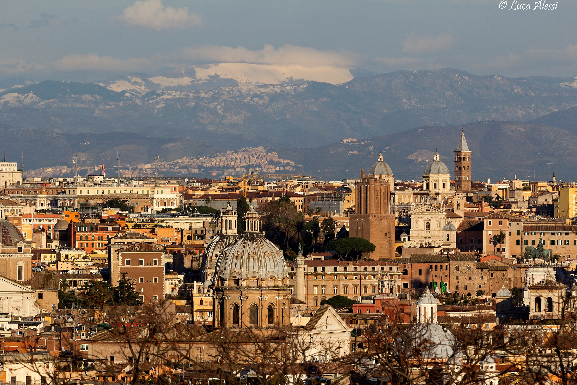Rome, Tivoli and the top of Vallevona...