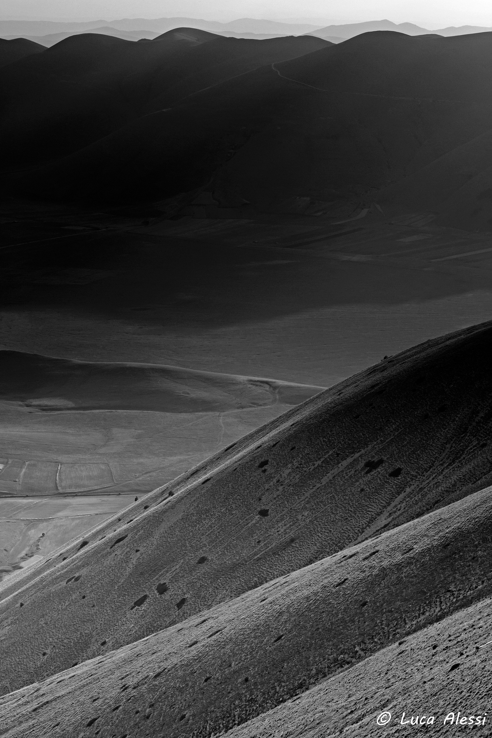 Plain of Castelluccio from Mount Carrier...