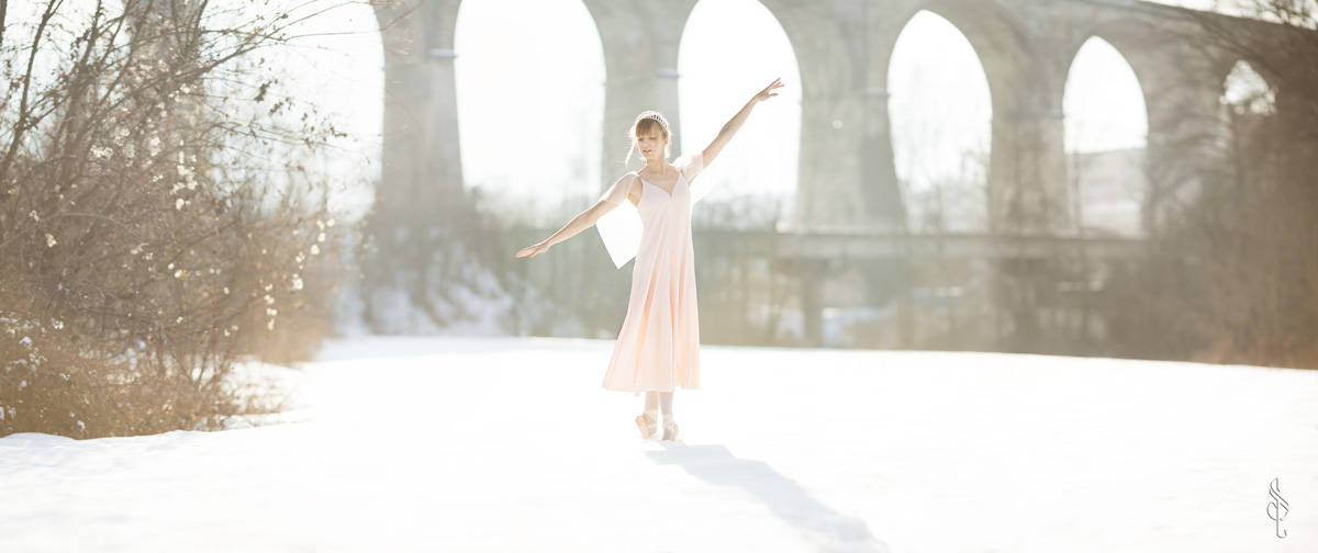 The dancer in the snow...