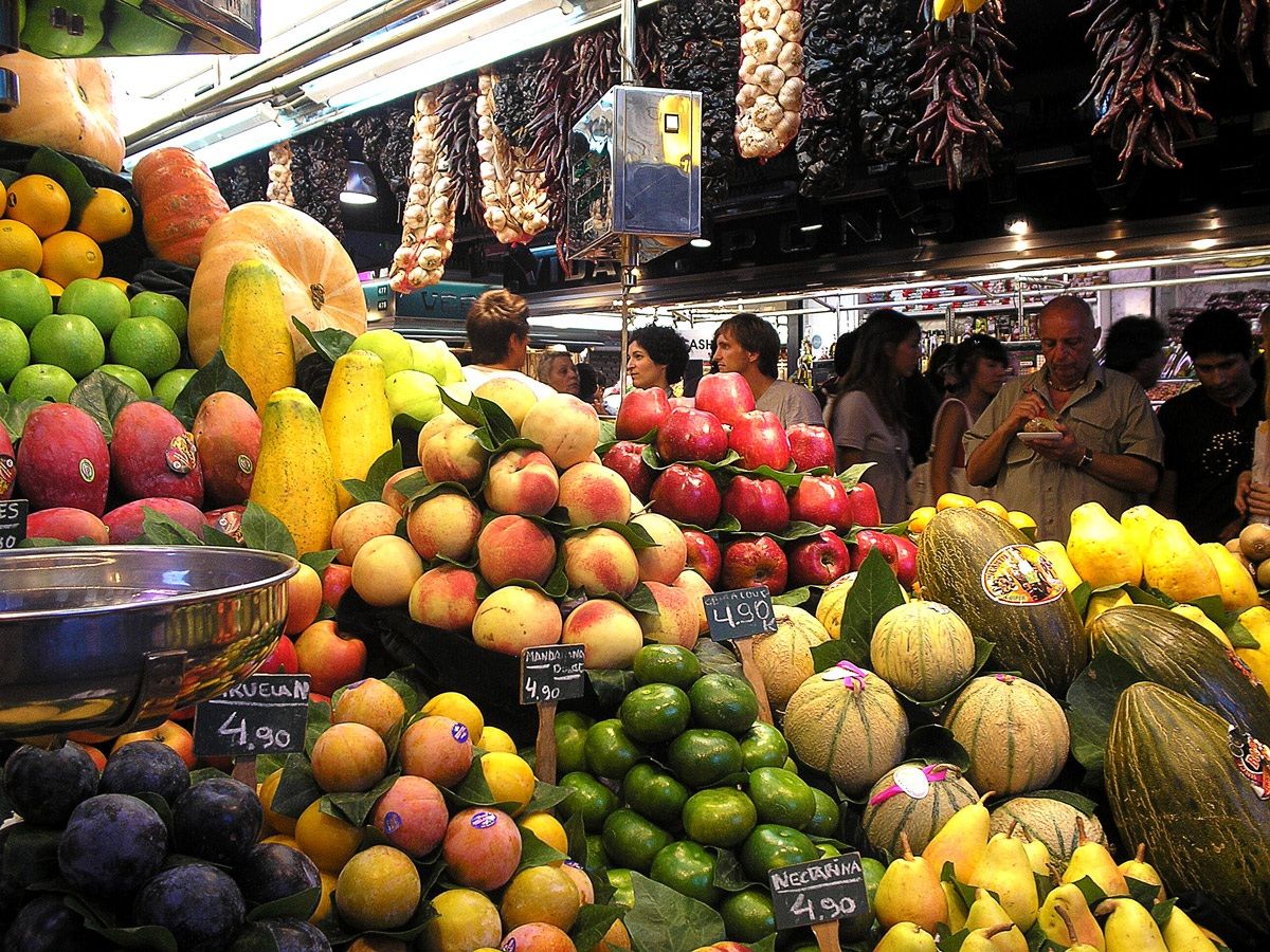 Mercato delle frutta Barcellona...