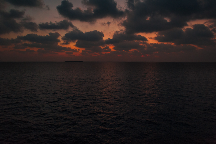 Sunset from the boat...