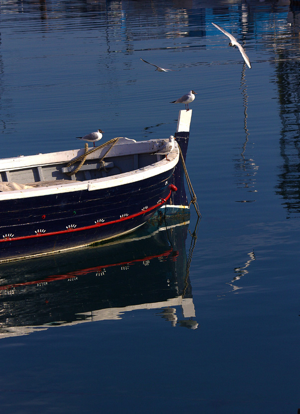 boat reflected ......