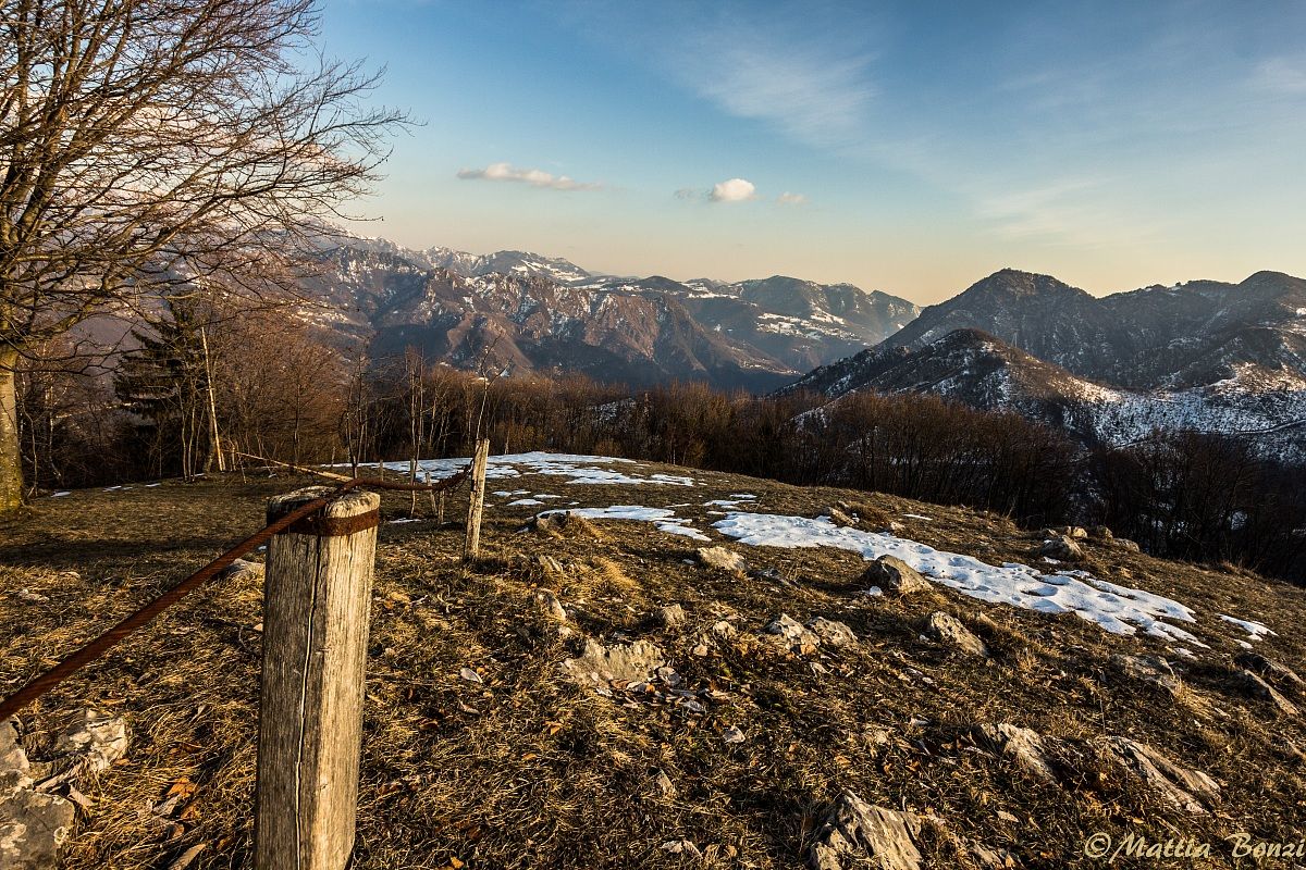 Tramonto dal monte Molinasco...