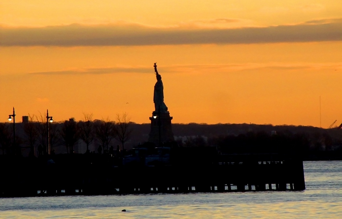 Silhouette of Liberty...