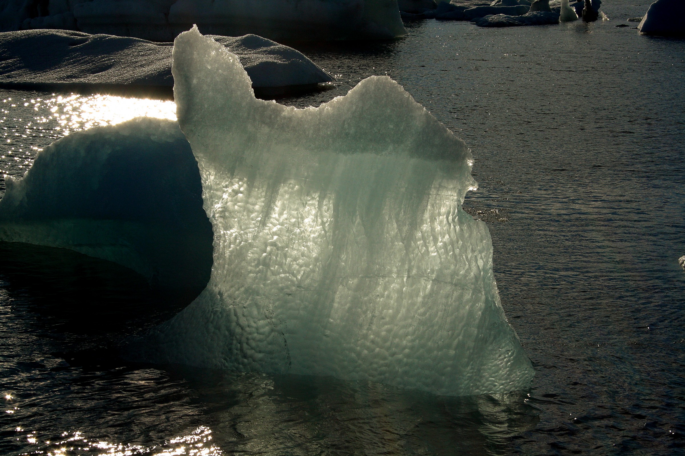 Icebergs in Jokulsarlon Lake...