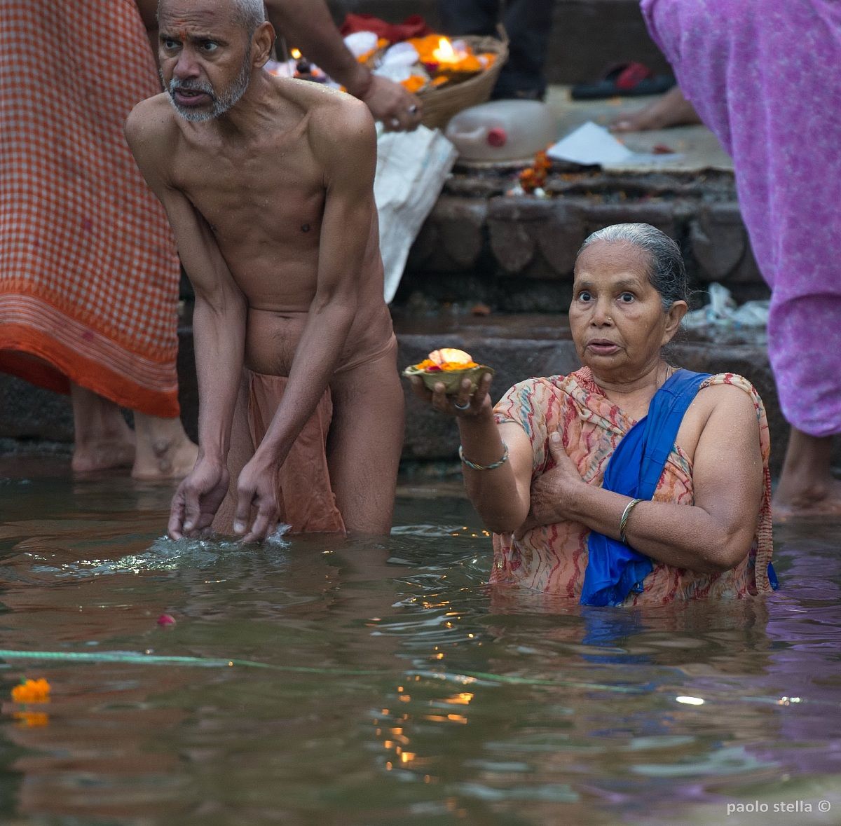 sui gath di Varanasi, un alba...