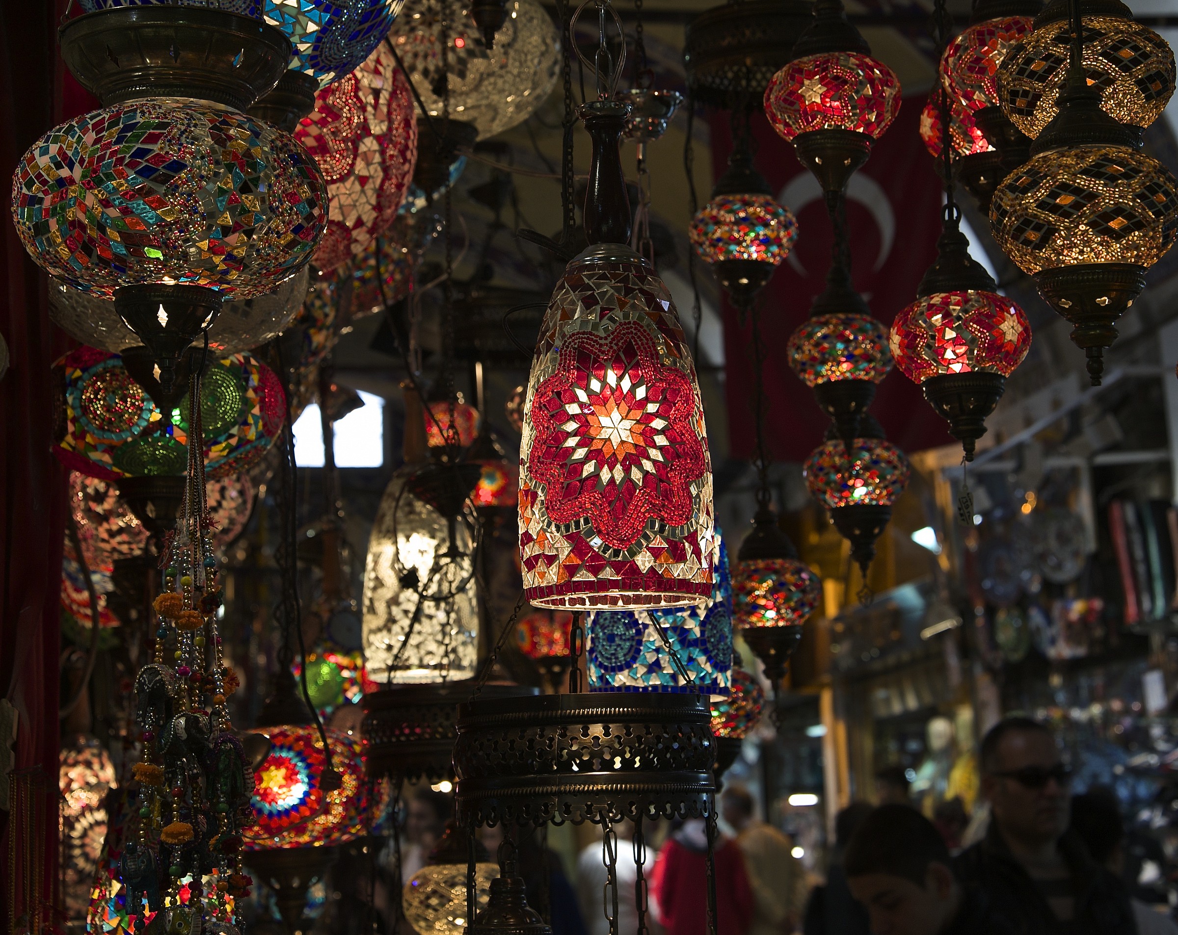 Dim lights in the bazaar...