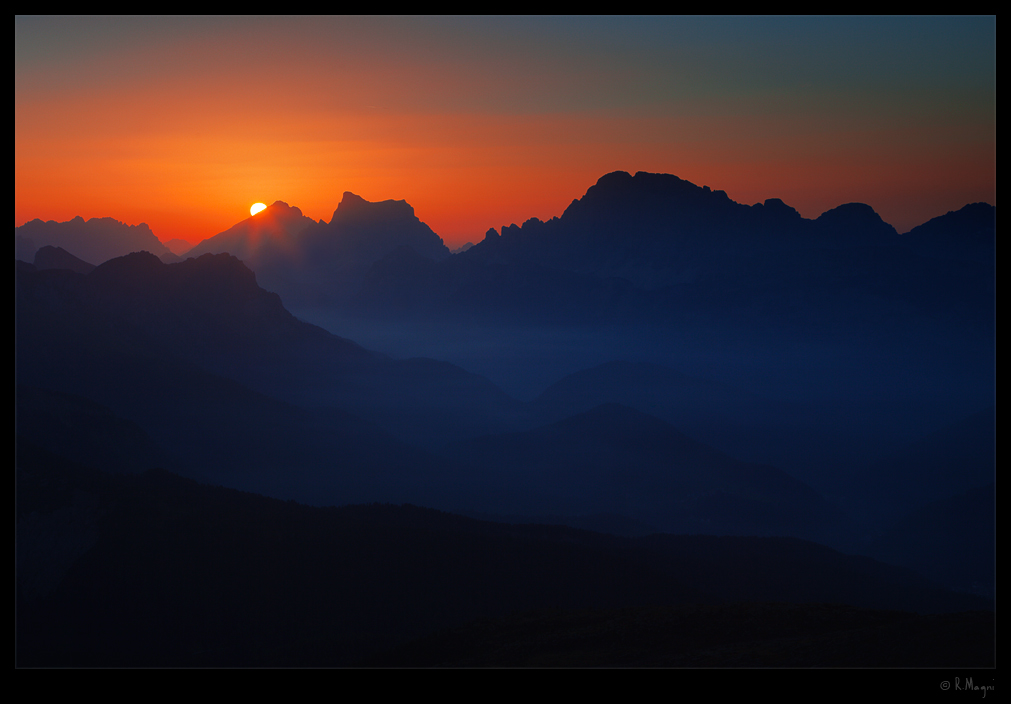 Sunrise from Col Margherita (Passo San Pellegrino - Dolomites...