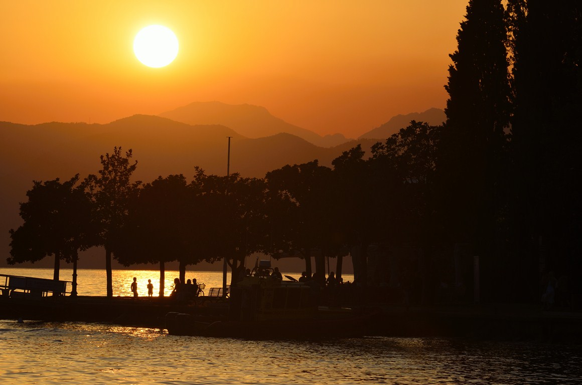 sunset on the lake...