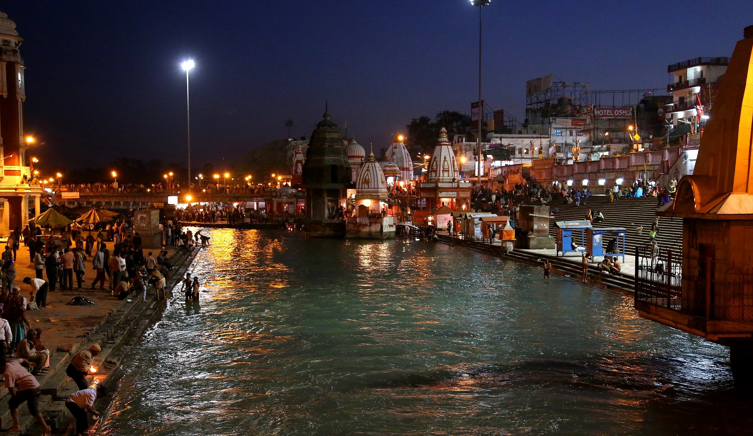 India. Il Gange ad Haridwar....