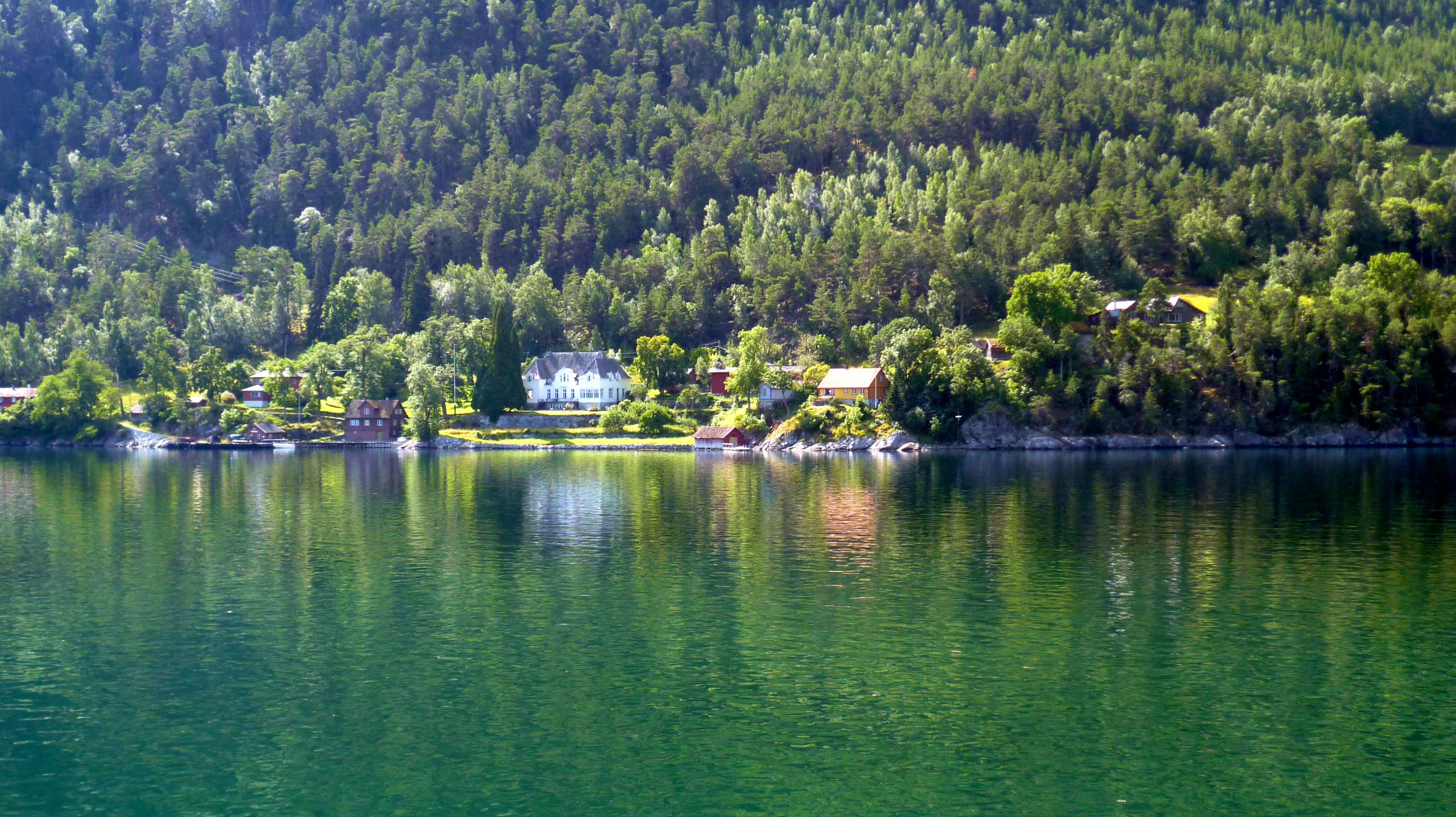 In the fjord in summer...