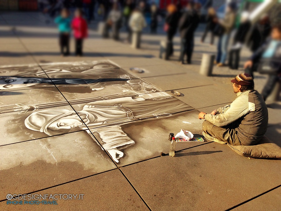 Street artists...
