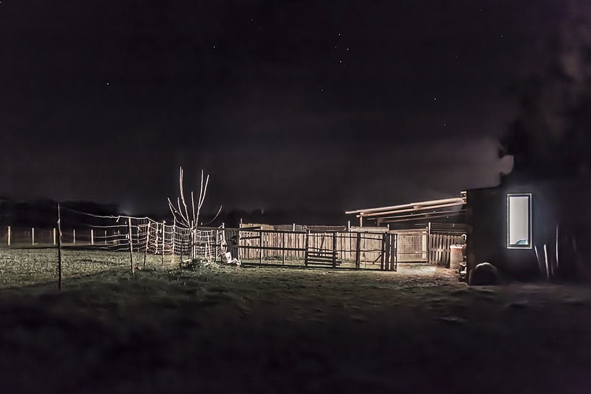 Ranch by night...