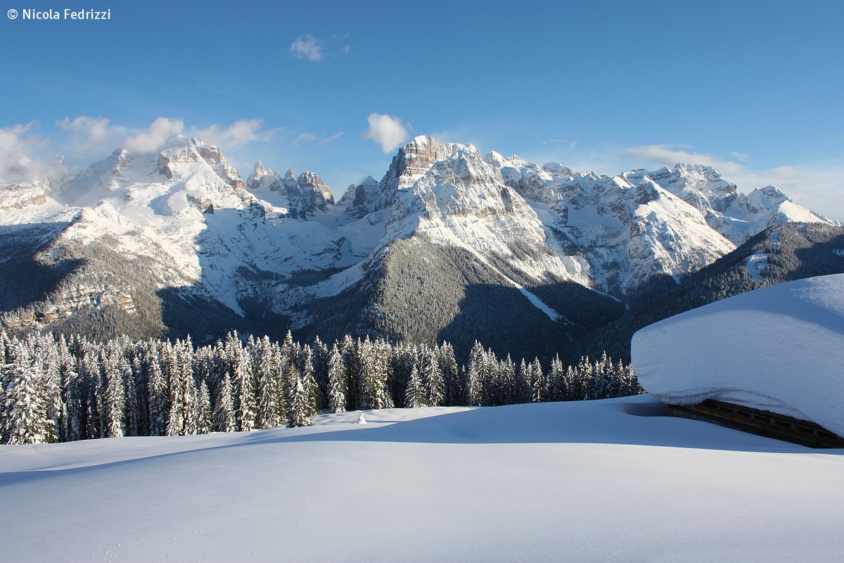 The great snow, Dolomites....