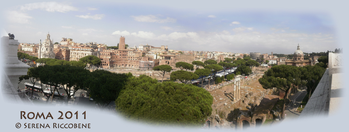 Panoramica di Roma...