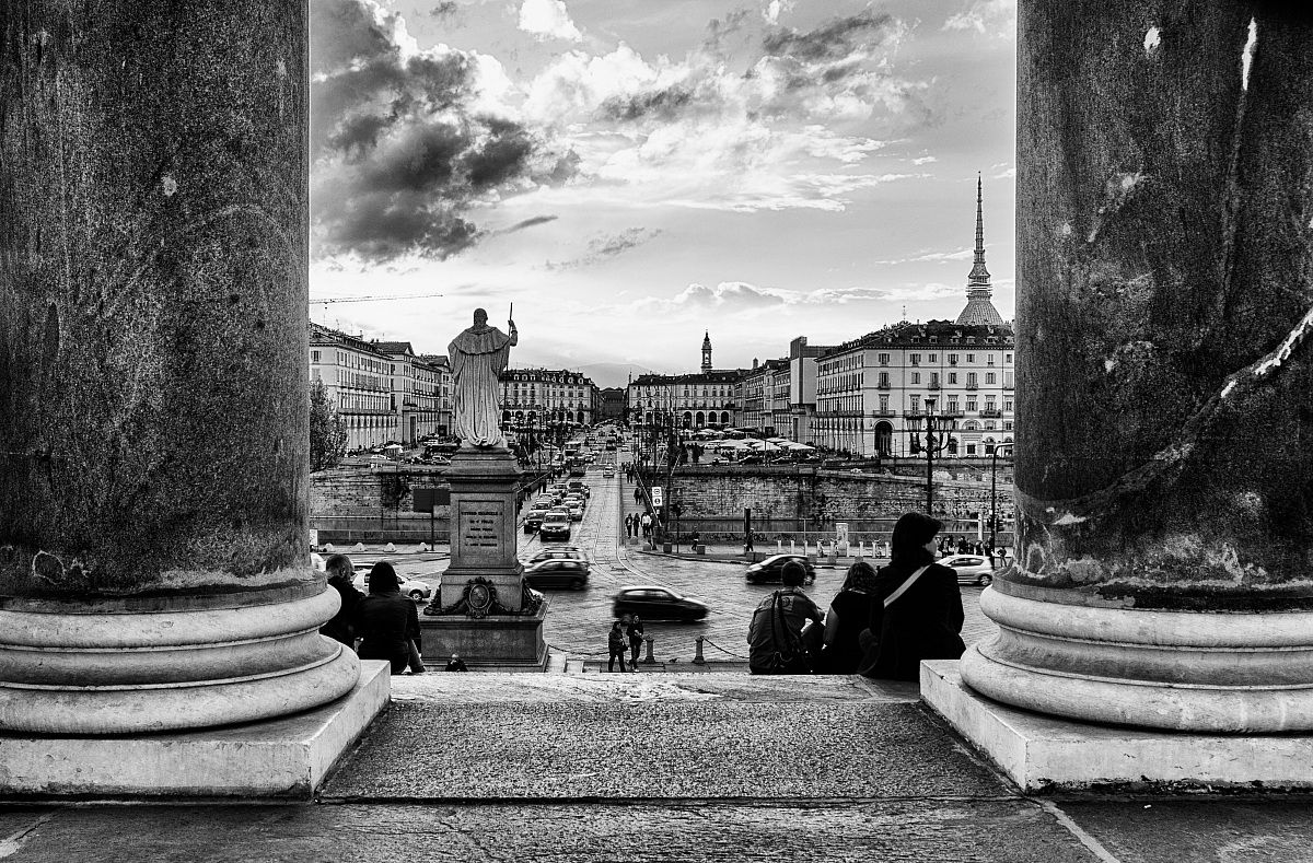 View of Piazza Vittorio, Turin...