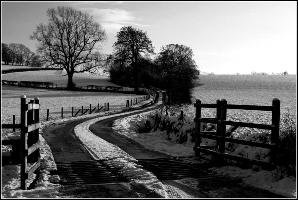 The English countryside under the snow...