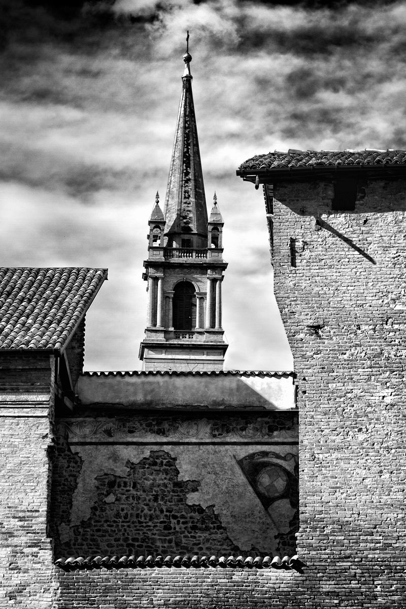 The bell tower of Vignola...