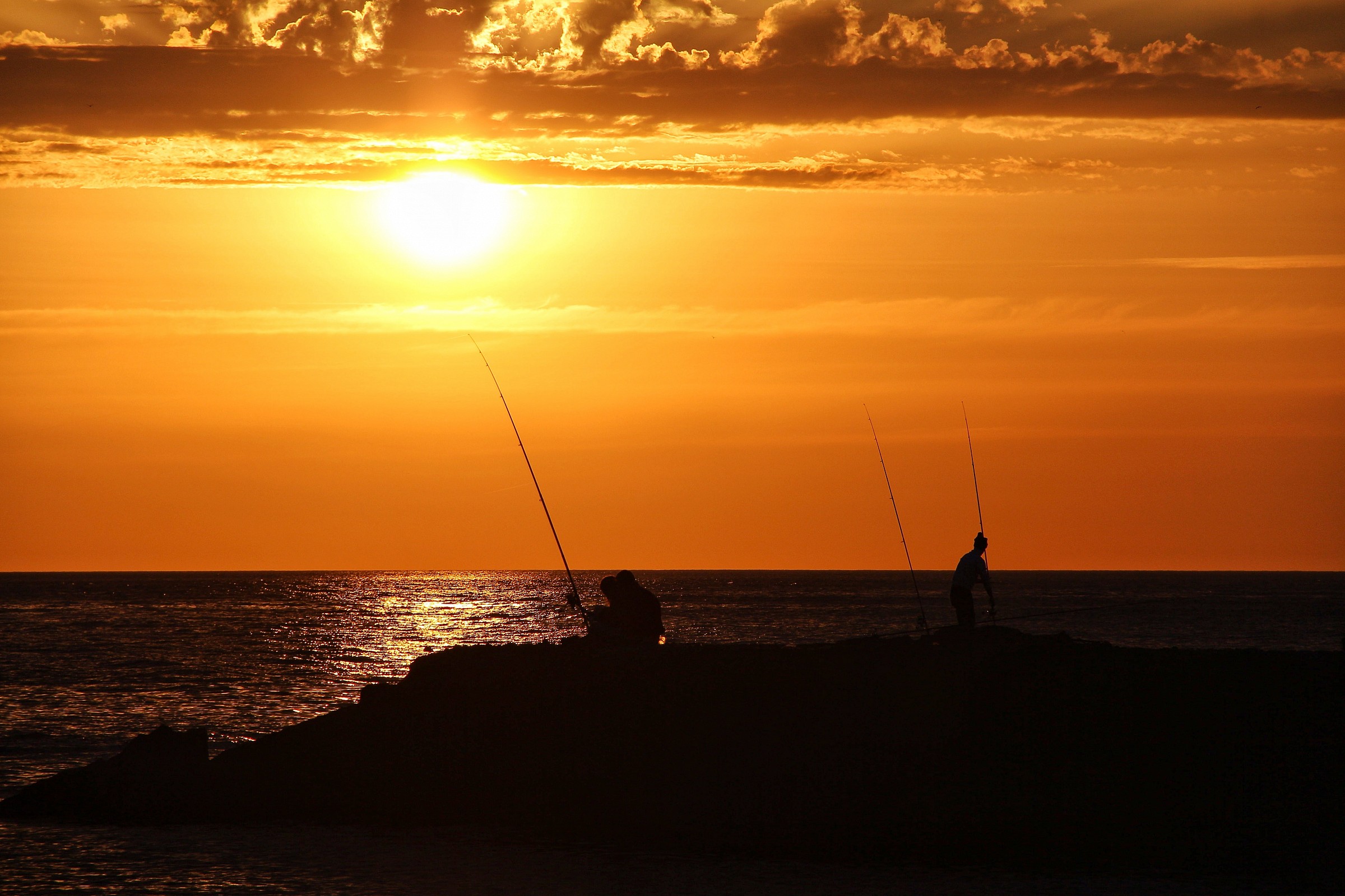 La pesca... al tramonto...