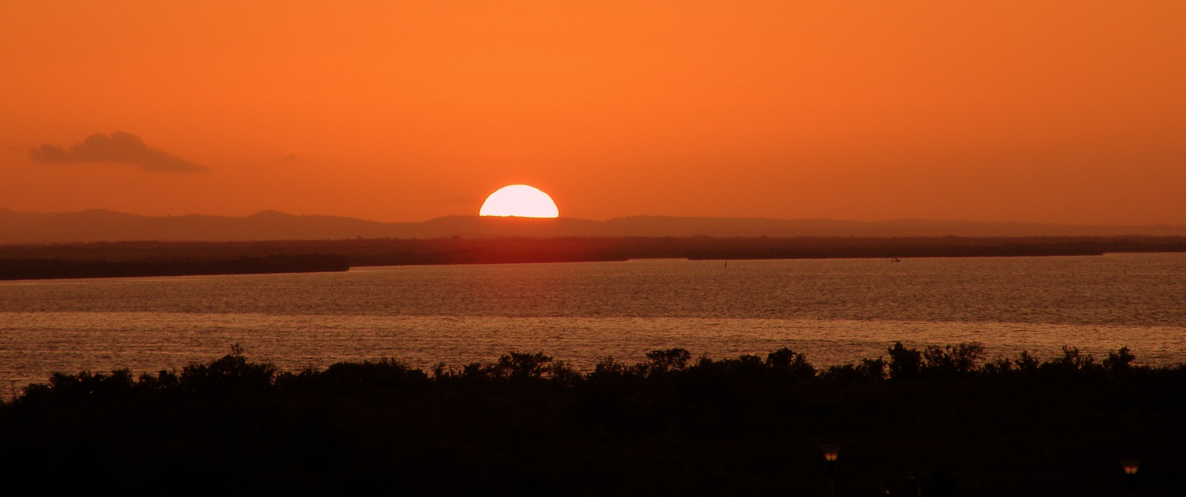 Sunset on the lagoon - Cuba -...